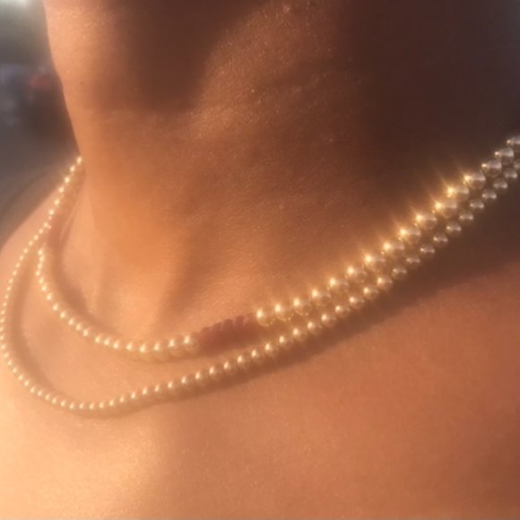 15” Choker + Faceted Rubies - Picture 5 of 5